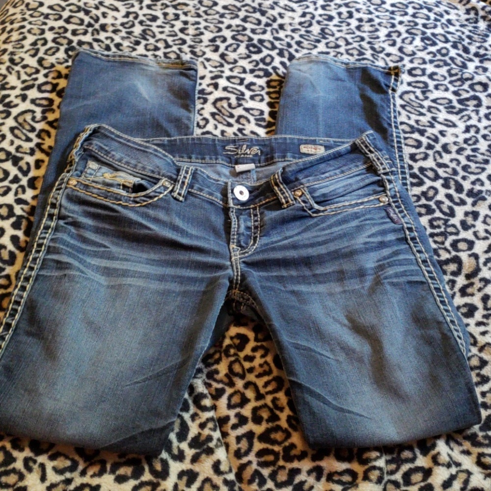 Silver jeans